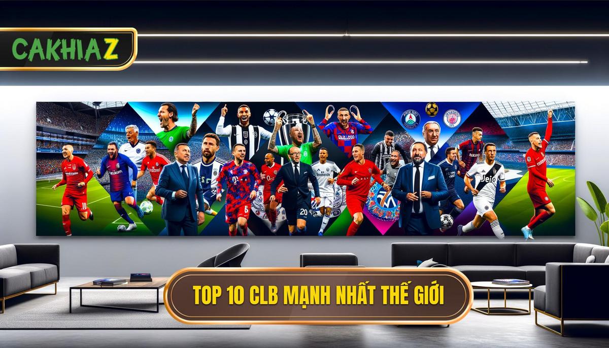 Bảng tổng hợp nhanh Top 10 câu lạc bộ mạnh nhất thế giới