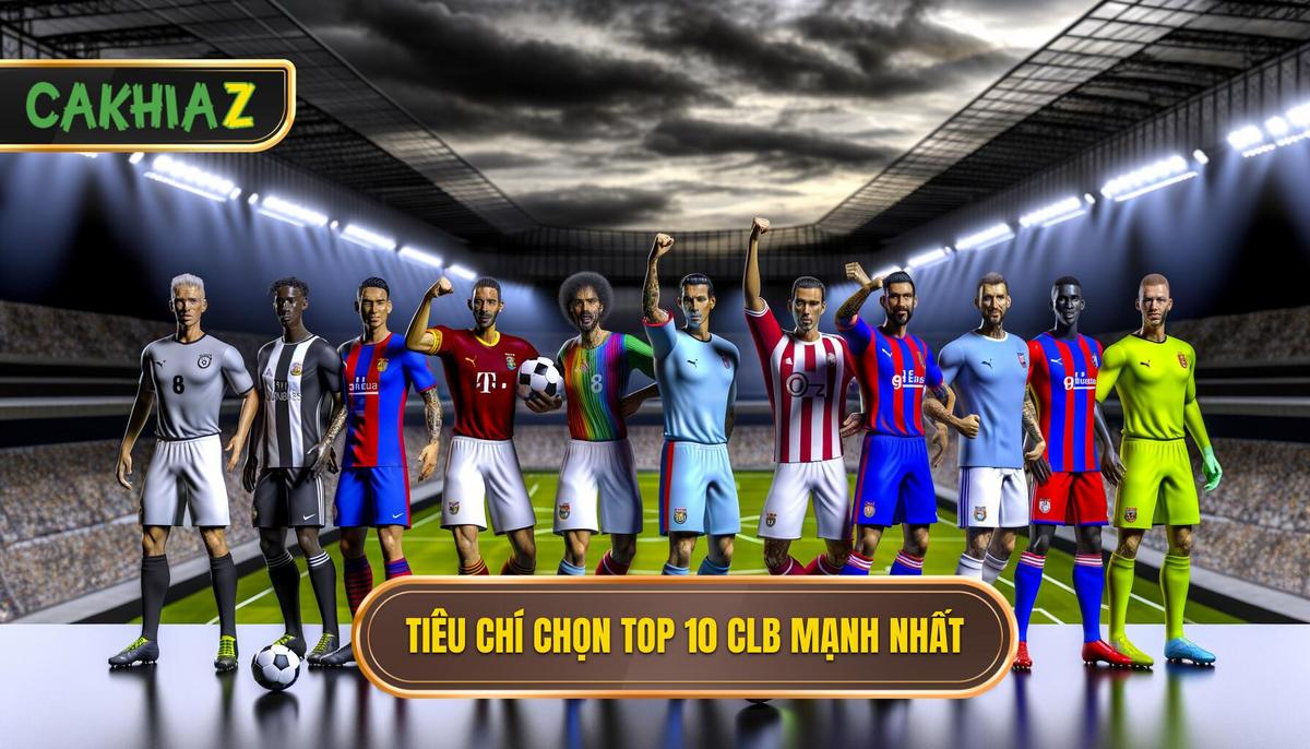 Tiêu chí đánh giá Top 10 câu lạc bộ mạnh nhất thế giới