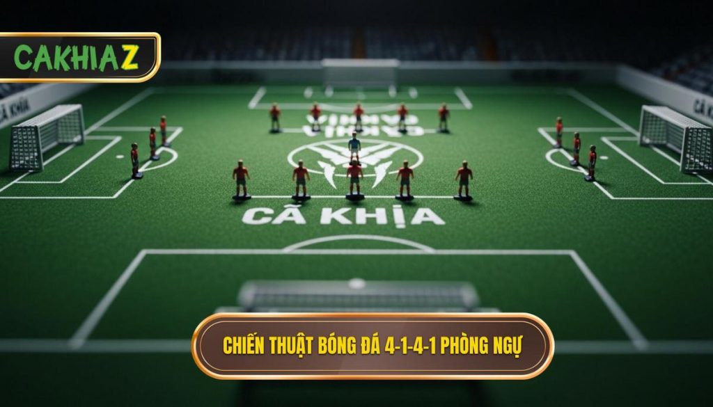 Chiến thuật bóng đá 4-1-4-1 phòng ngự