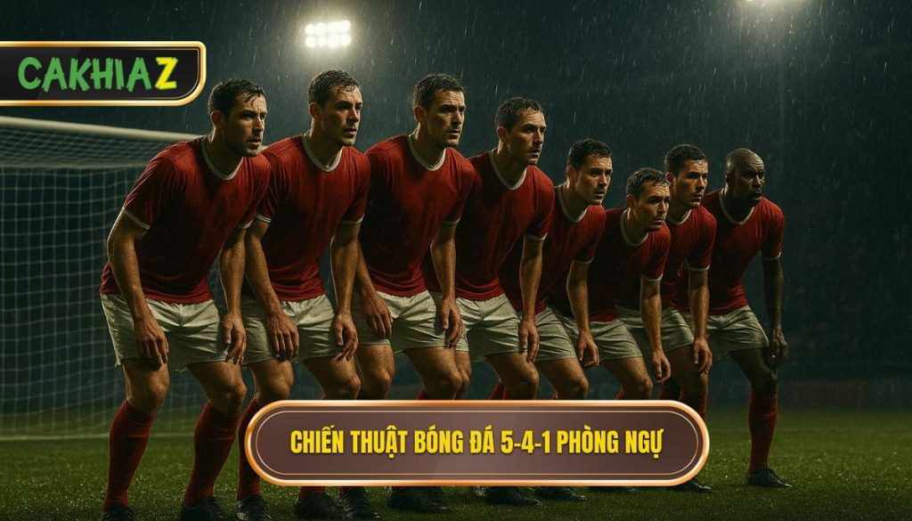 Chiến thuật bóng đá 5-4-1 phòng ngự