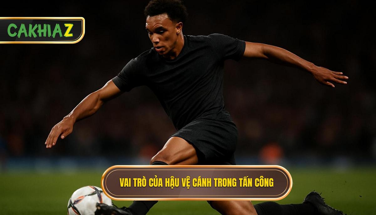 Vai trò của hậu vệ cánh trong chiến thuật tấn công biên hiện đại